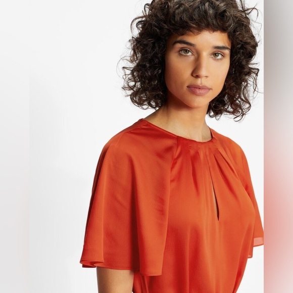 TED BAKER - Elsieee Dress. Mini Length, self-tie belt. US 4 - Picture 10 of 14